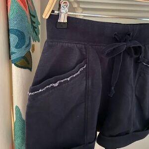 Anthropologie Saturday Sunday Blue Knit Lounge Shorts